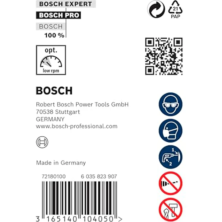 Bosch Pro Wood HSS Installationsbohrer, 20 x 100 x 600 mm, SDS Plus, langlebig für Holz und Metall-Sandwichplatten – Bild 4