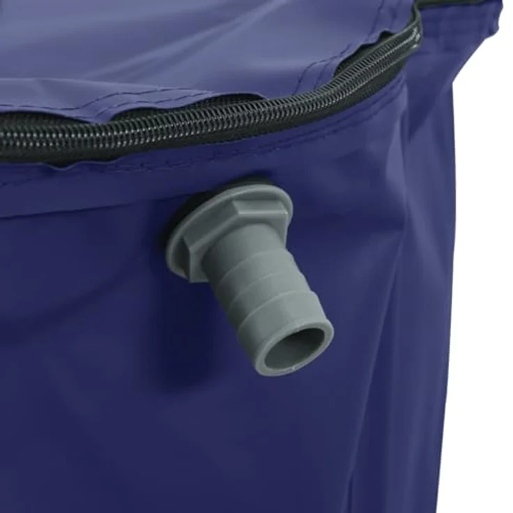 vidaXL Faltbarer Wassertank 380 L PVC mit Wasserhahn, blau, langlebig und reißfest, inkl. Wasserschlauch – Bild 8