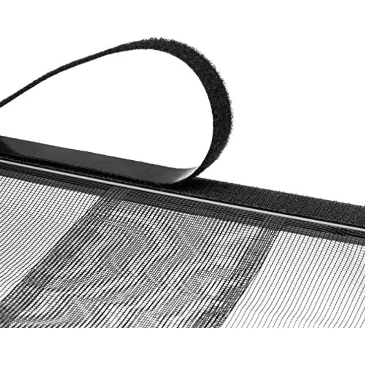 Ventanara® Insektenschutz Fliegengitter Vertikal Lamellen Türvorhang schwarz 100 x 210 cm – Bild 4
