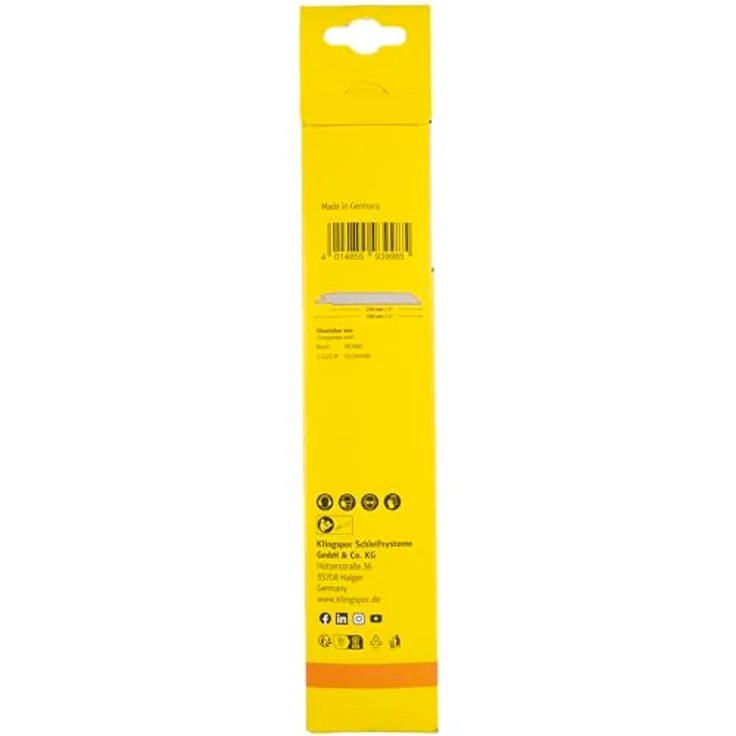 Klingspor RS 993 PQ Säbelsägeblätter, Bi-Metall, Varioverzahnung, für Metall, Holz und Kunststoffe, 10-14 ZpZ, 5er Pack – Bild 2