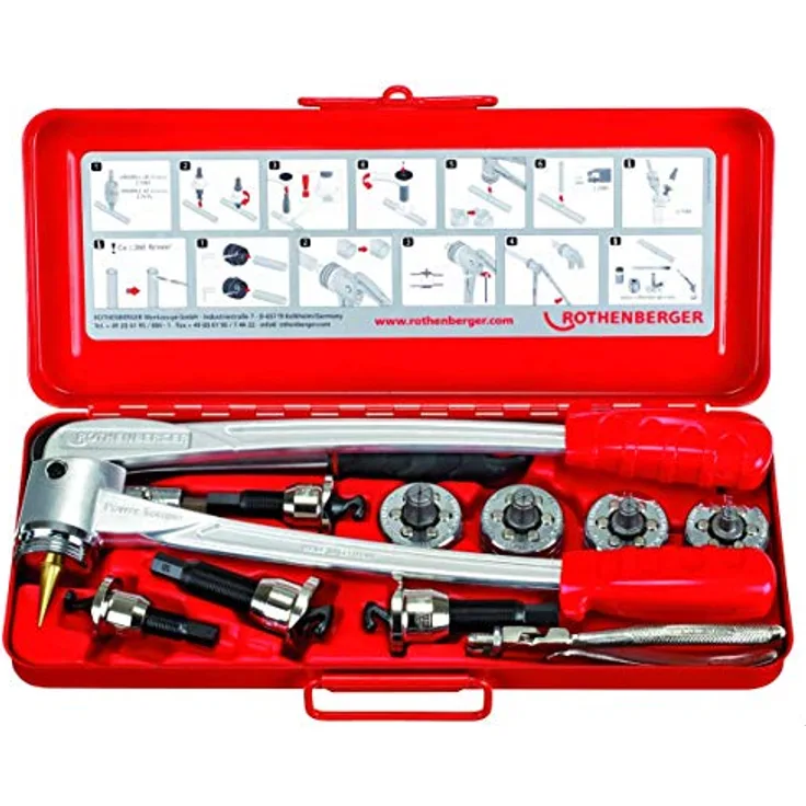 Rothenberger COMBI KIT 1/2-5/8-7/8-1.1/8“, Werkzeugkoffer mit robuster Konstruktion und hervorragender Leistung