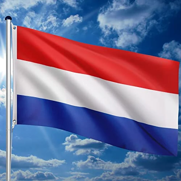FLAGMASTER Teleskop Fahnenmast Aluminium 6,50m, 5-fach höhenverstellbar, inkl. 30 Flaggen zur Wahl, Komplettset mit Bodenhülse – Bild 4