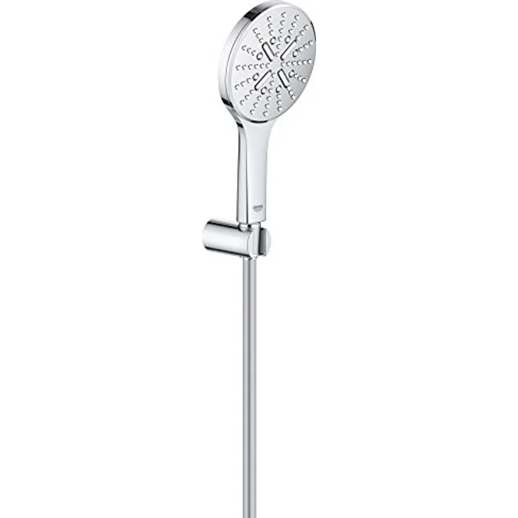 Grohe Rainshower Handbrause 26581000, mit Durchflussbegrenzer 9,5 l/min, StarLight Oberfläche – Bild 2