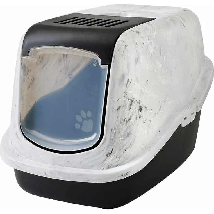 Nobby Katzentoilette "NESTOR MARBLE", moderne Form mit aufklappbarer Front, inkl. Aktivkohle-Filter, verschiedene Farben – Bild 1