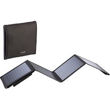 Image for revolt Faltbares Solarpanel: 28-Watt-Solar-Ladegerät mit 2 USB-Anschlüssen (5V/4,8A)