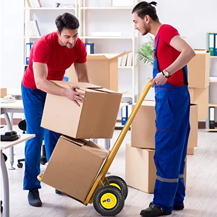 Relaxdays 2X Sackkarrenrad 4.1/3.5-4, luftbereifte Ersatzräder f. Bollerwagen, 16mm Achse, 136kg, 260x85mm, schwarz-grau – Bild 3