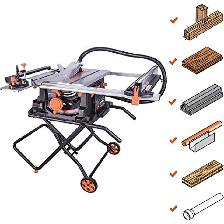 Evolution Power Tools 057-0003 Rage 5-S Mehrzweck-Tischkreissäge, 255 mm (230 V), 1500 W – Bild 2