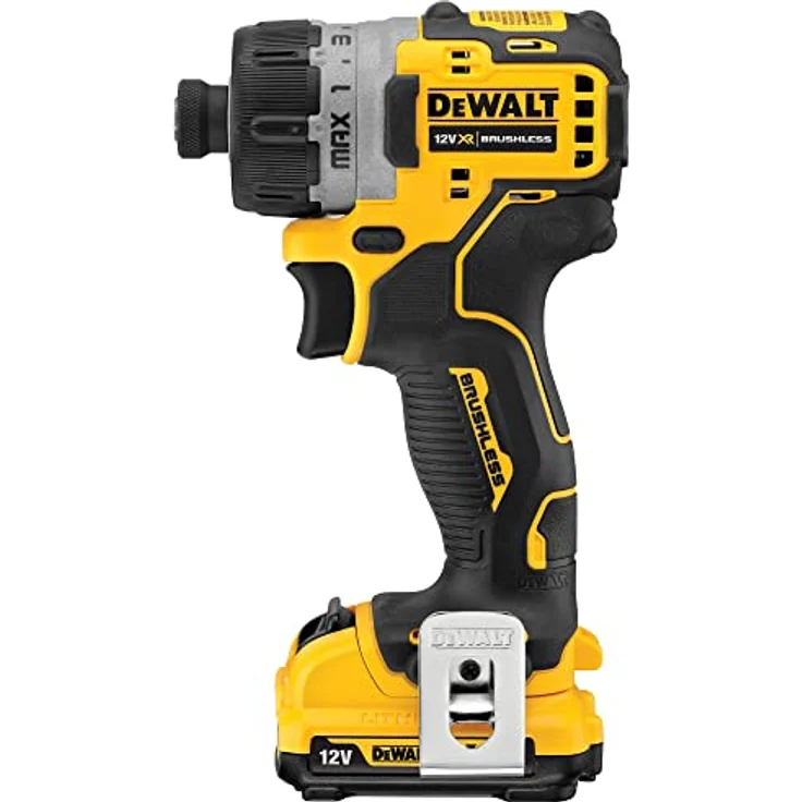 DeWALT Akku-Schrauber DCF601D2-QW 12V 2Ah, 14 Aufnahme, 8 Nm Drehmoment - inkl Akkus und Zubehör – Bild 3