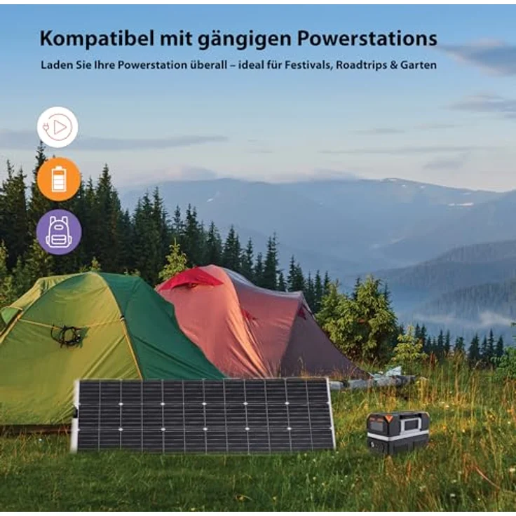 Technaxx Solarmodul TX-208, Polykristallin, 100 W, hohe Umwandlungsrate, schwarz – Bild 6