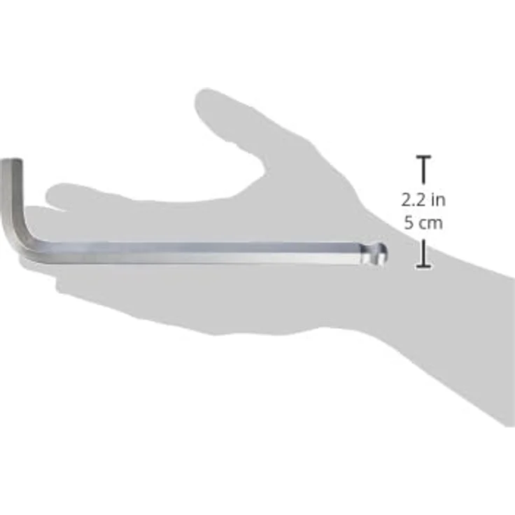 KS Tools 151.2112 Winkelschraubendreher 12 mm, lange Ausführung mit Kugelkopf, DIN ISO 2936, gehärtet und matt verchromt – Bild 8