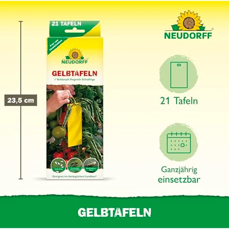 Neudorff Gelbtafeln (kleinformatig) 7,50 x 20 cm – Bild 4