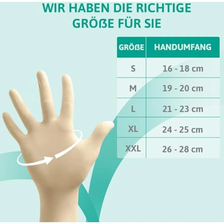 Ansell TouchNTuff 69-318 Naturgummilatex Handschuhe, Chemikalien- und Flüssigkeitsschutz, Naturfarben, Größe 8 (100 Handschuhe pro Spender) – Bild 12