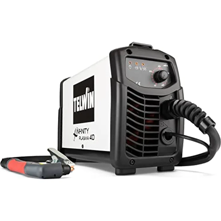 Telwin Infinity Plasma 40, Inverter-Druckluft-Plasmaschneider mit PH Brenner, 15 mm Schnittstärke, 7 kg leicht, automatische Brennerkühlung – Bild 4