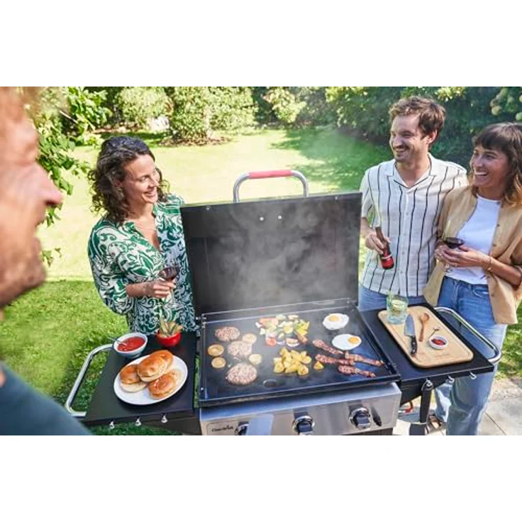 Char-Broil Gasgrill Griddle 3400 mit 48 x 68 cm Gusseisen-Grillplatte, vielseitiger Gasgrill für maximale Grillvielfalt – Bild 9