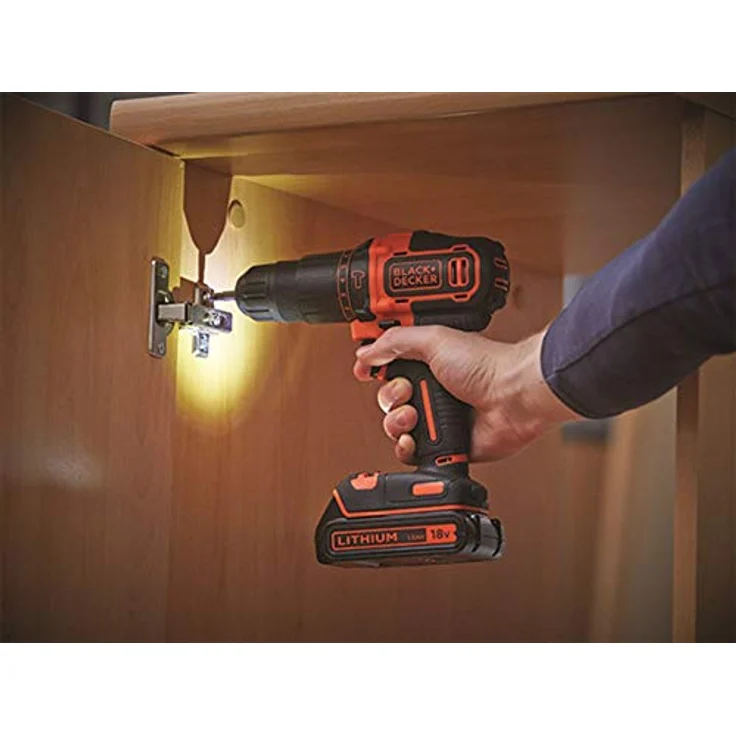 Black + Decker Black & Decker BDCHD18BAFC Akkubohrmaschine 80 tlg. Set, 1 W, 18 V – Bild 6