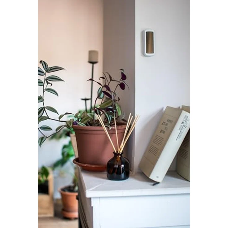 NodOn NO-STPH-4-1-01 Thermometer + Hygrometer, Zigbee kompatibel, weiß, mit Umgebungslichtenergie und automatischer Datenübertragung alle 100 Sekunden – Bild 6
