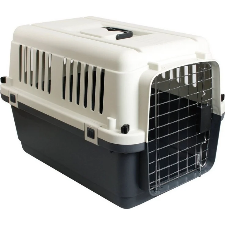 Karlie Hunde-Transportbox Flugzeugbox Nomad, Solide Konstruktion, Rollenset, belüftete Schlitze