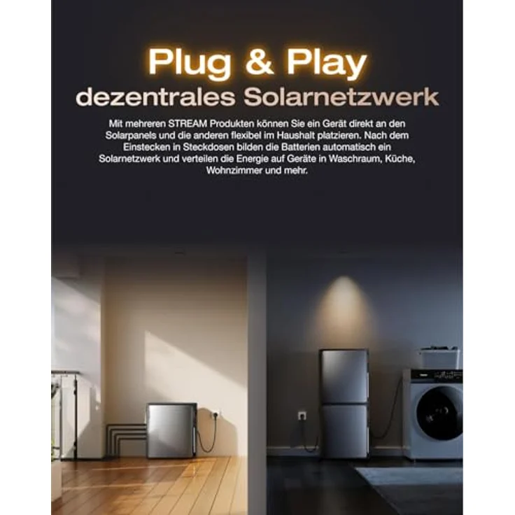 Solarway SOLARWAY Balkonkraftwerk 2000 Watt Ultra | EcoFlow STREAM Ultra X 3840 Wh Batterie mit 4x500Wp bifazialen Solarmodulen und EcoFlow App Steuerung – Bild 6
