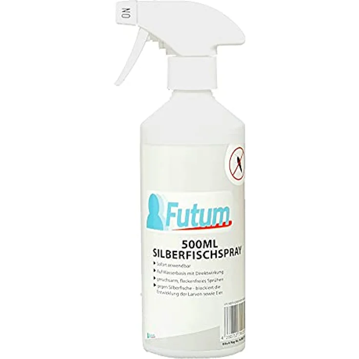 Futum Anti-Silberfisch-Spray 500ml | Silberfische bekämpfen Innen & Aussen | Silberfisch-Mittel auf Wasserbasis | Geruchlos – Bild 1