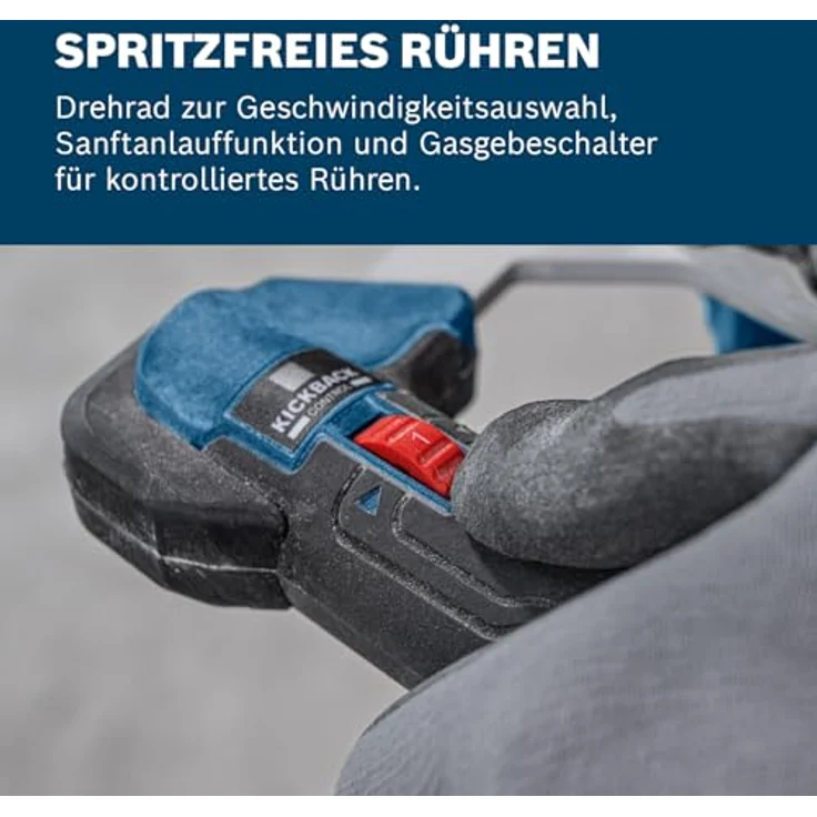 Bosch Professional Akku-Rührwerk GRW 18V-160, leistungsstarkes Rührwerk für verschiedene Materialien, blau – Bild 4