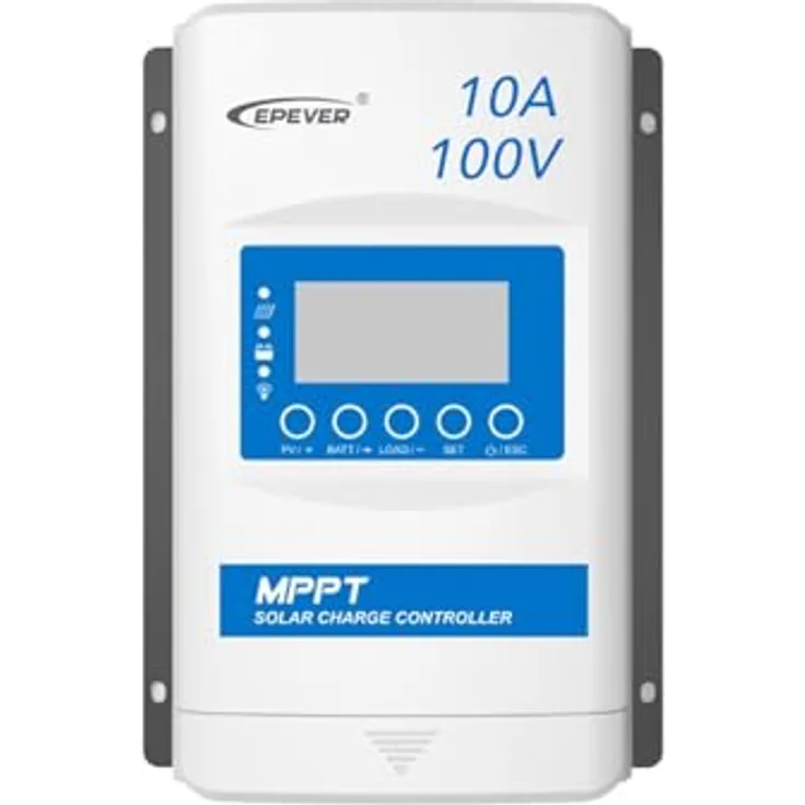 EPEVER MPPT XTRA-N XTRA1210N SolarLaderegler Laderegler 10A, 12/24VDC, PV 100V, XDS2 Display, verbessertes Design, 20-30% mehr Leistung, Lithiumbatterieeinstellung über LCD, IP30-Schutz