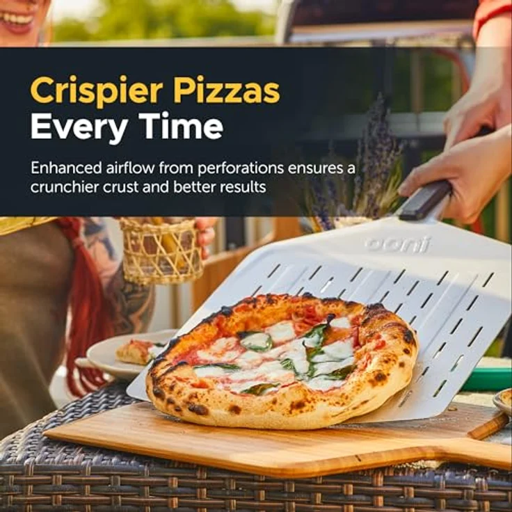 Ooni 14 Zoll Perforated Peel Perforierte Pizzaschaufel 35cm – Bild 4