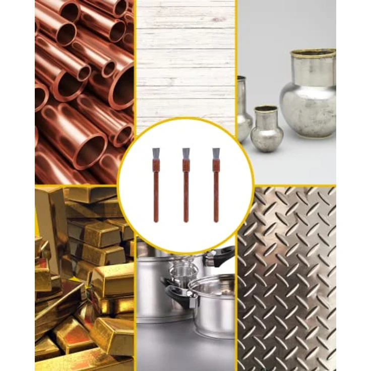 Dremel 532 Edelstahlbürste Zubehörsatz, 3 Edelstahlbürsten 3,2mm für die Reinigung rostfreier Materialien wie Aluminium, Edelstahl und Gold – Bild 4