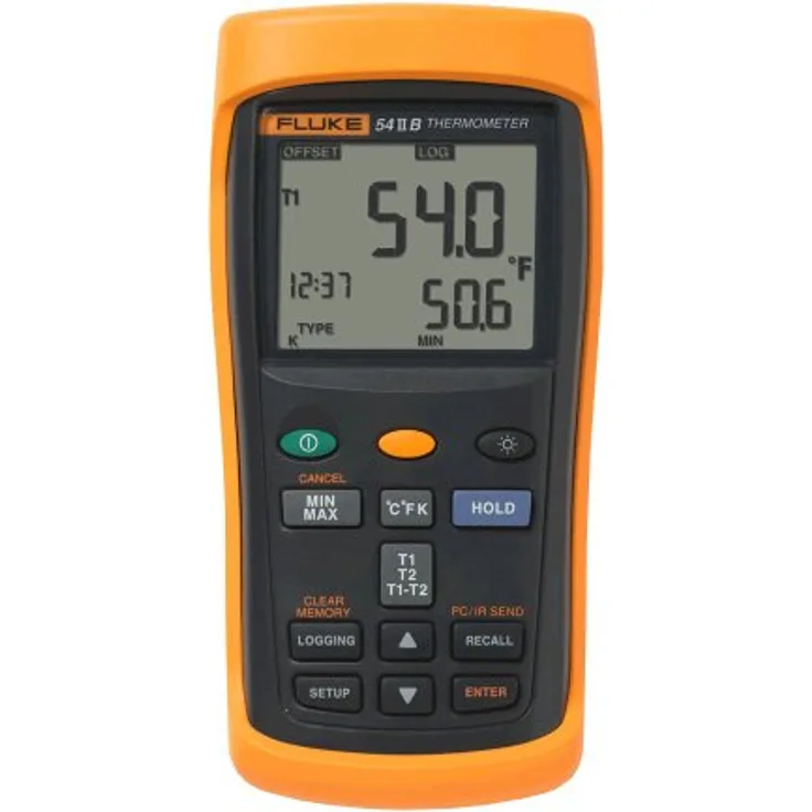 Fluke 54IIB 50HZ Temperatur-Messgerät -250 - +1767°C Fühler-Typ E, J, K, N, R, S, T