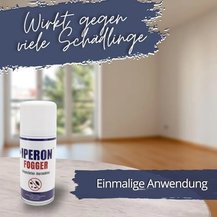 IPERON® 6 x 150 ml Fogger Ungeziefer-Vernebler mit natürlichen Wirkstoffen, effektiver Schädlingsabwehr für bis zu 58 m³ – Bild 5