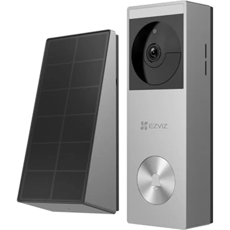 EZVIZ HP3 PRO, batteriebetriebene Video-Türklingel mit 2K Kamera und 32 GB Speicher, Solarladeoption
