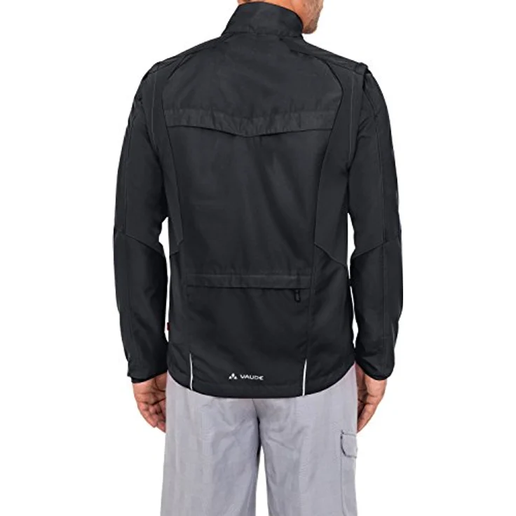 Vaude Dundee Classic, Herren Velojacke mit abzippbaren Ärmeln, winddicht, Schwarz, 3XL – Bild 3