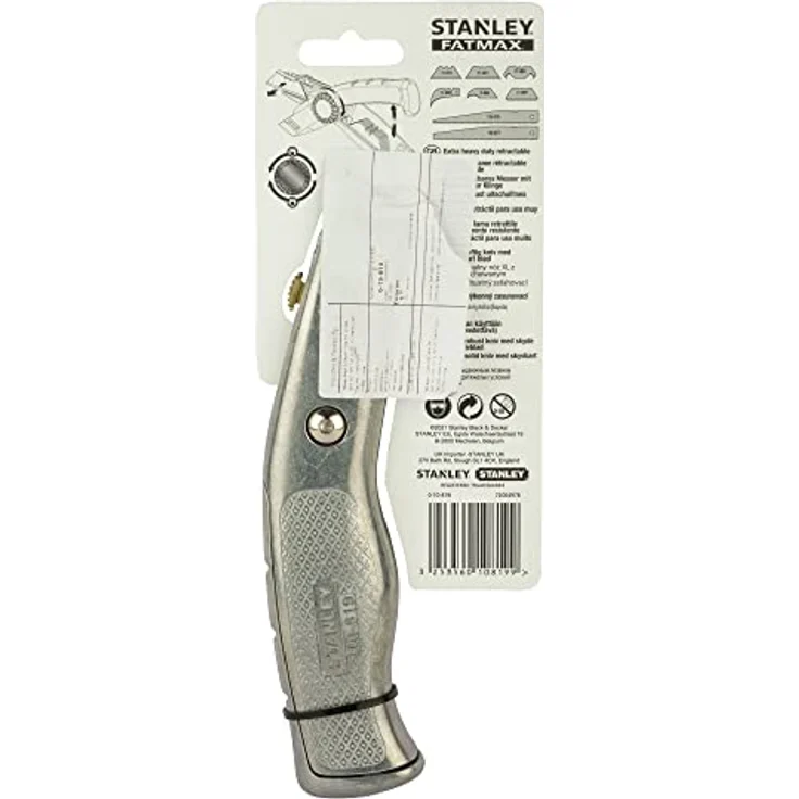 Stanley FatMax Messer einziehbare Klinge (robustes Gehäuse, ergonomisches Design, InterLock, magnetische Spitze) 0-10-819 – Bild 11