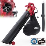 Onbest Elektro-Laubbläser LV3245 3in1 Laubsauger Laubhäcksler, 10:1 Mulchen, 45L Fangsack, 3200W, Grün