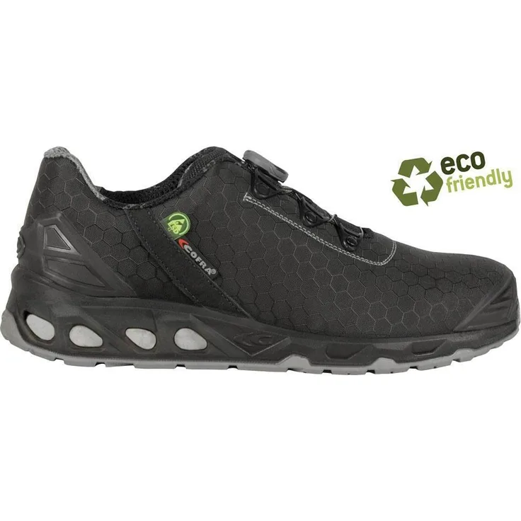 COFRA Halbschuh RECUPERATOR, ESD SRC S3, Gr.42, schwarz, mit BOA® Fit System und TPU Spitzen-und Fersen