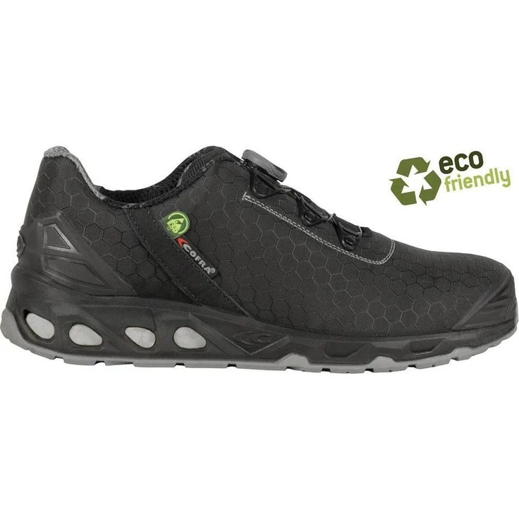 COFRA Halbschuh RECUPERATOR, ESD SRC S3, Gr.42, schwarz, mit BOA® Fit System und TPU Spitzen-und Fersen – Bild 1