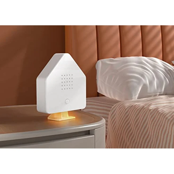 Northpoint Natur Soundbox, Bewegungsmelder mit 9 Vogelgeräuschen und Licht, wiederaufladbar, weißes Häuschen – Bild 5