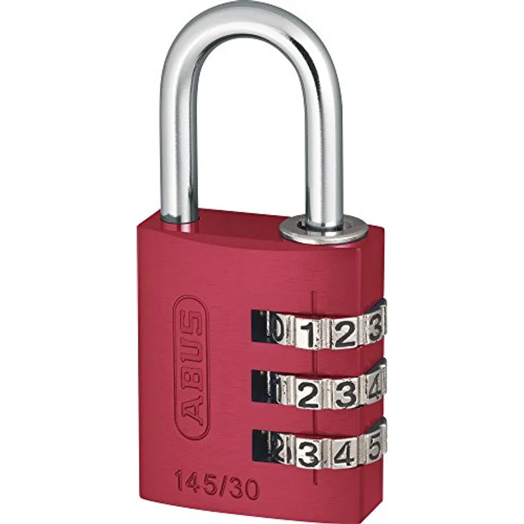 ABUS Aluminium-Zahlenschloss 145-30, rot, 46615 – Bild 2