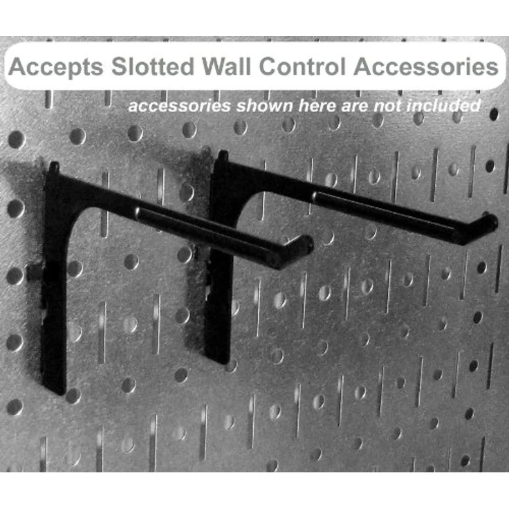 Wall Control 30-P-3232B Stecktafel, Metall, Schwarz, 81,3 cm hoch x 40,6 cm breit, 2 Stück – Bild 3