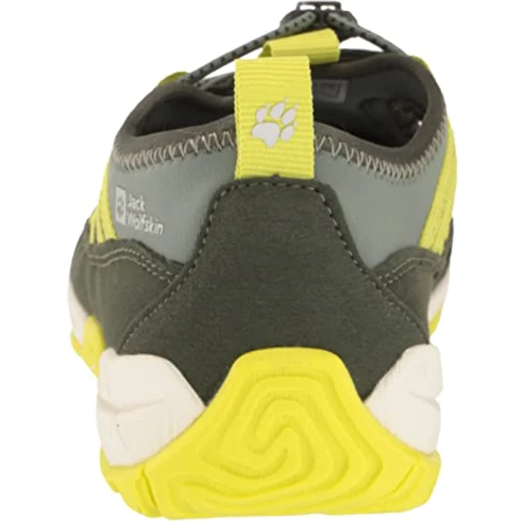 Jack Wolfskin Villi Sandal K, Unisex Sicherheitssandalen mit praktischer Schnellschnürung, Grün, Größe 34 – Bild 3