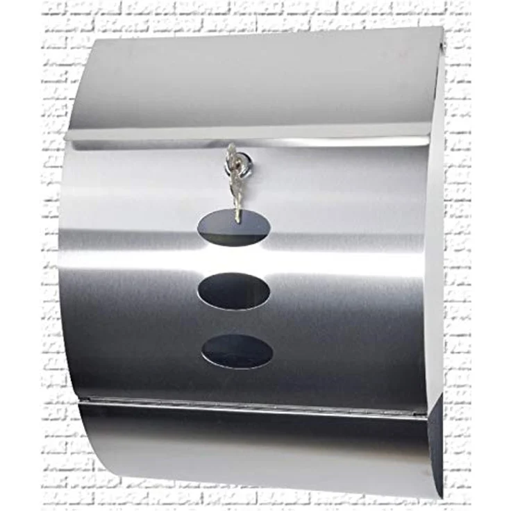 Grafner Edelstahl Briefkasten mit Zeitungsrolle und 3 Sichtfenstern Postkasten – Bild 6