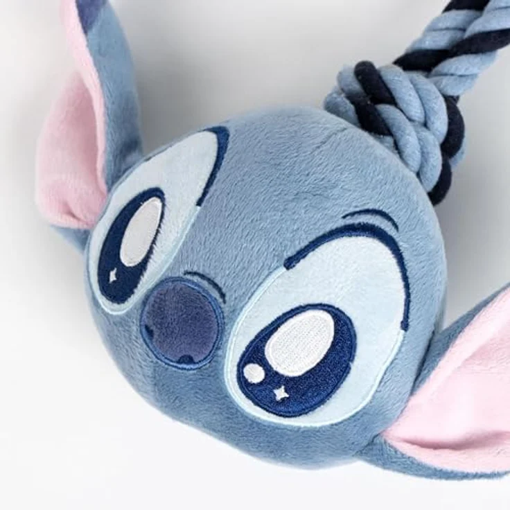 tesa Disney Stitch Hundespielzeug, Tier-Beschäftigungsspielzeug mit Ziehseil, ca. 15 x 33 x 10 cm – Bild 6