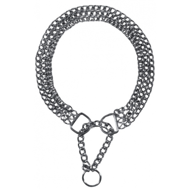 Trixie Kettenwürger dreireihig zugbegrenzt verchromt 25 mm 65 cm/2,5 mm verchromt