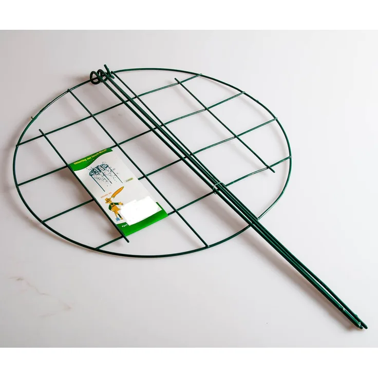 Grüner Jan Strauchstütze mit Gitterring 40x60cm Pflanzenstütze Kletterhilfe Staudenhalter