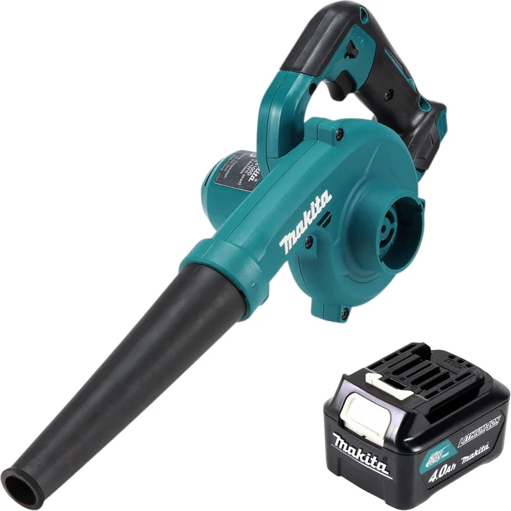 Makita UB 100 D, Akku Laubsauger und Laubbläser, 12 V max., 1x 4,0 Ah Akku, ohne Ladegerät, mit Geschwindigkeitsregelung und Softgriff