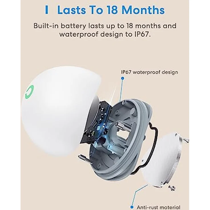 meross Smart Wassermelder, IP67 Wassersensor mit 60dB Alarm, benötigt Hub, für Küche, Badezimmer, Keller – Bild 2