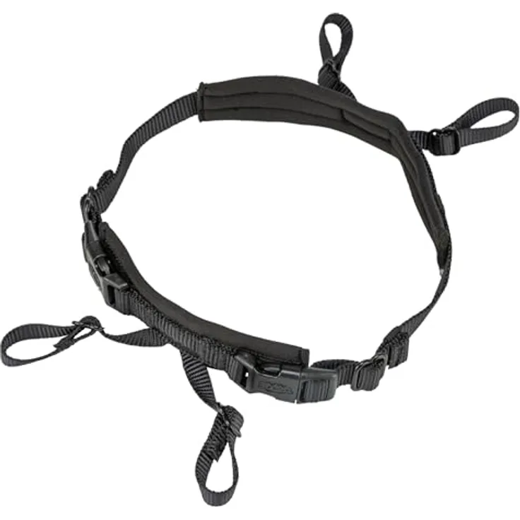 TRIXIE Panik-Adapter Stay für Geschirre, L–XL: 59–92 cm/25 mm, schwarz, mit Neopren-Polsterung und stufenloser Verstellbarkeit