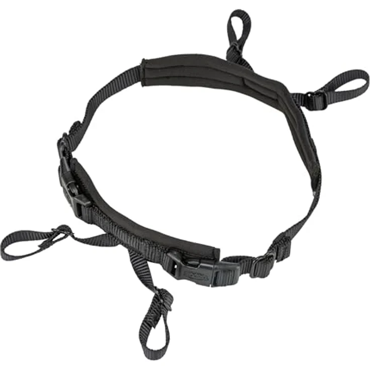 TRIXIE Panik-Adapter Stay für Geschirre, L–XL: 59–92 cm/25 mm, schwarz, mit Neopren-Polsterung und stufenloser Verstellbarkeit