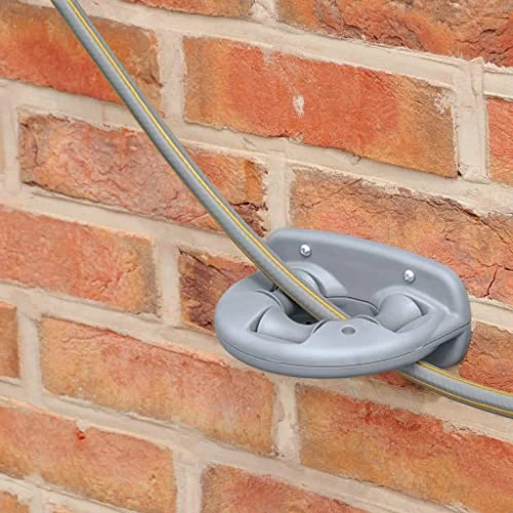 Hozelock 30 m Wandschlauchbox mit 15 m Schlauch 2422 mit Maxi-Plus-Schlauch grün, grau – Bild 5