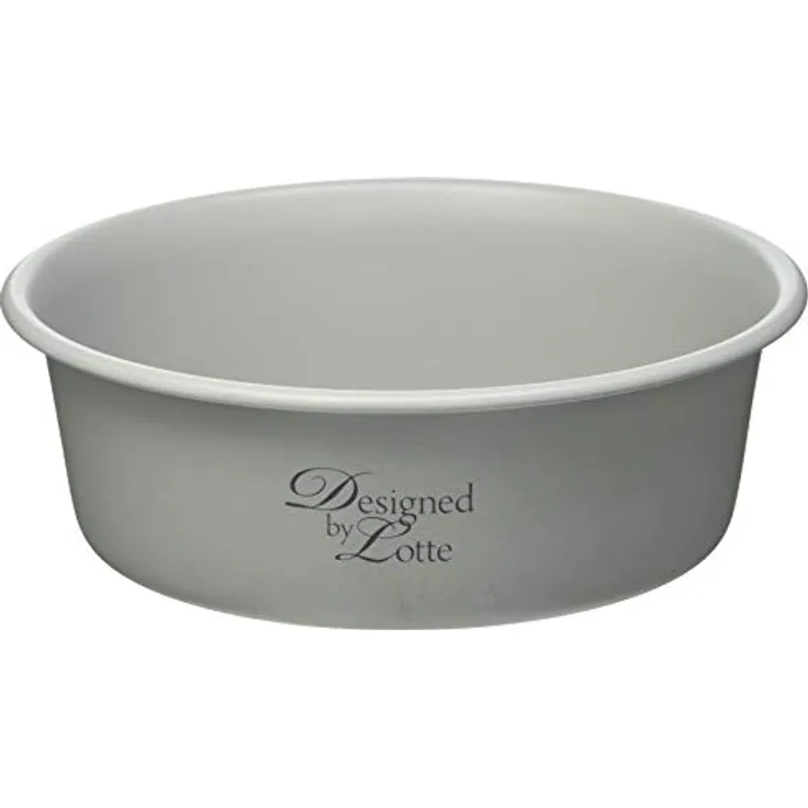 Beeztees K&Bz Teller aus Stahl für Hunde, Durchmesser: 16 cm/940ml, Hellgrau 2000 g