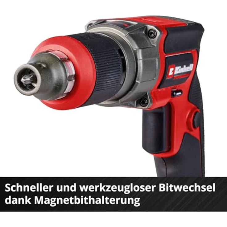 Einhell Akku-Trockenbauschrauber TP-DY 18 Li BL-Solo, bürstenloser Motor, präzise Arbeitstiefeneinstellung, LED-Beleuchtung, ohne Akku und Ladegerät – Bild 9